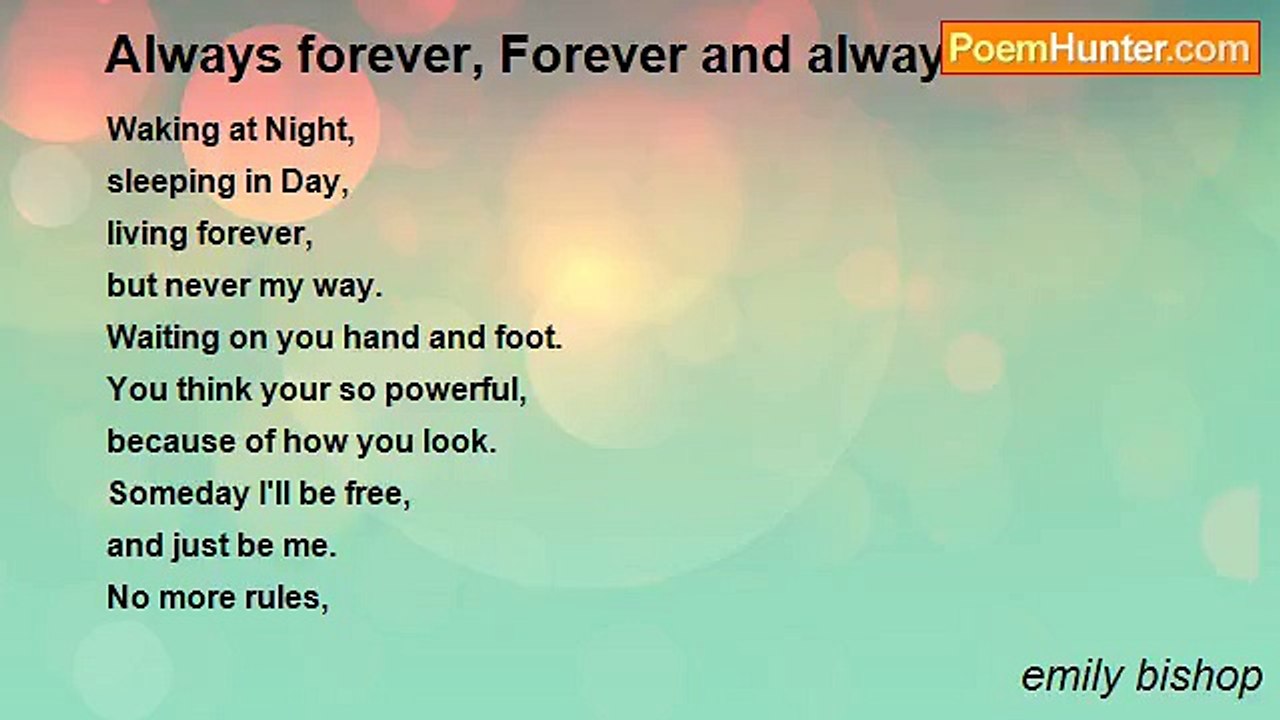 emily bishop - Always forever, Forever and always
