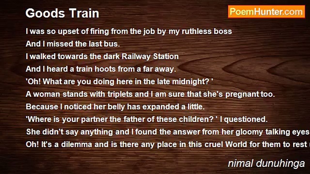 nimal dunuhinga - Goods Train