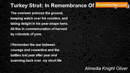 Almedia Knight Oliver - Turkey Strut: In Remembrance Of Thanksgiving