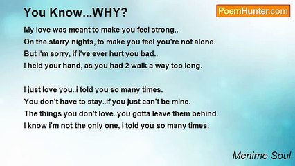 Menime Soul - You Know...WHY?