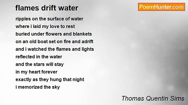 Thomas Quentin Sims - flames drift water
