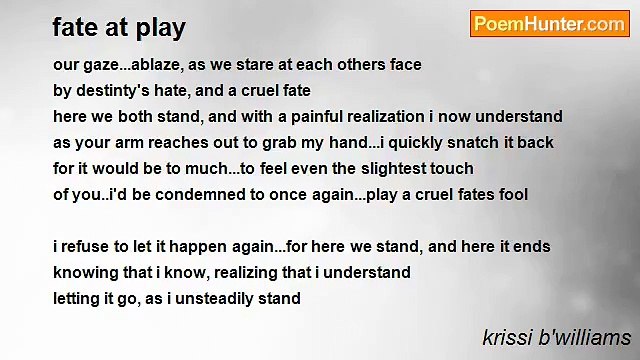 krissi b'williams - fate at play