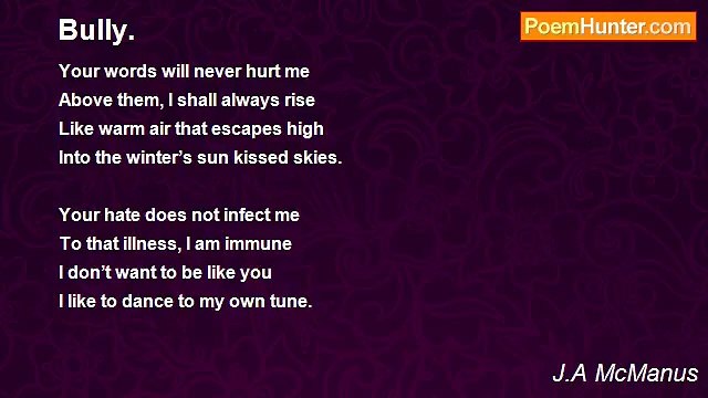 J.A McManus - Bully.