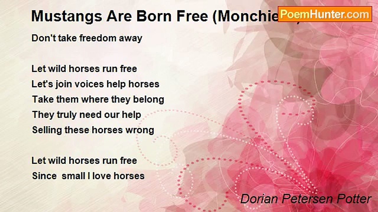 Dorian Petersen Potter - Mustangs Are Born Free (Monchielle)