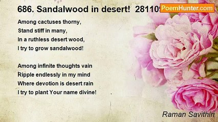 Raman Savithiri - 686. Sandalwood in desert!  281109