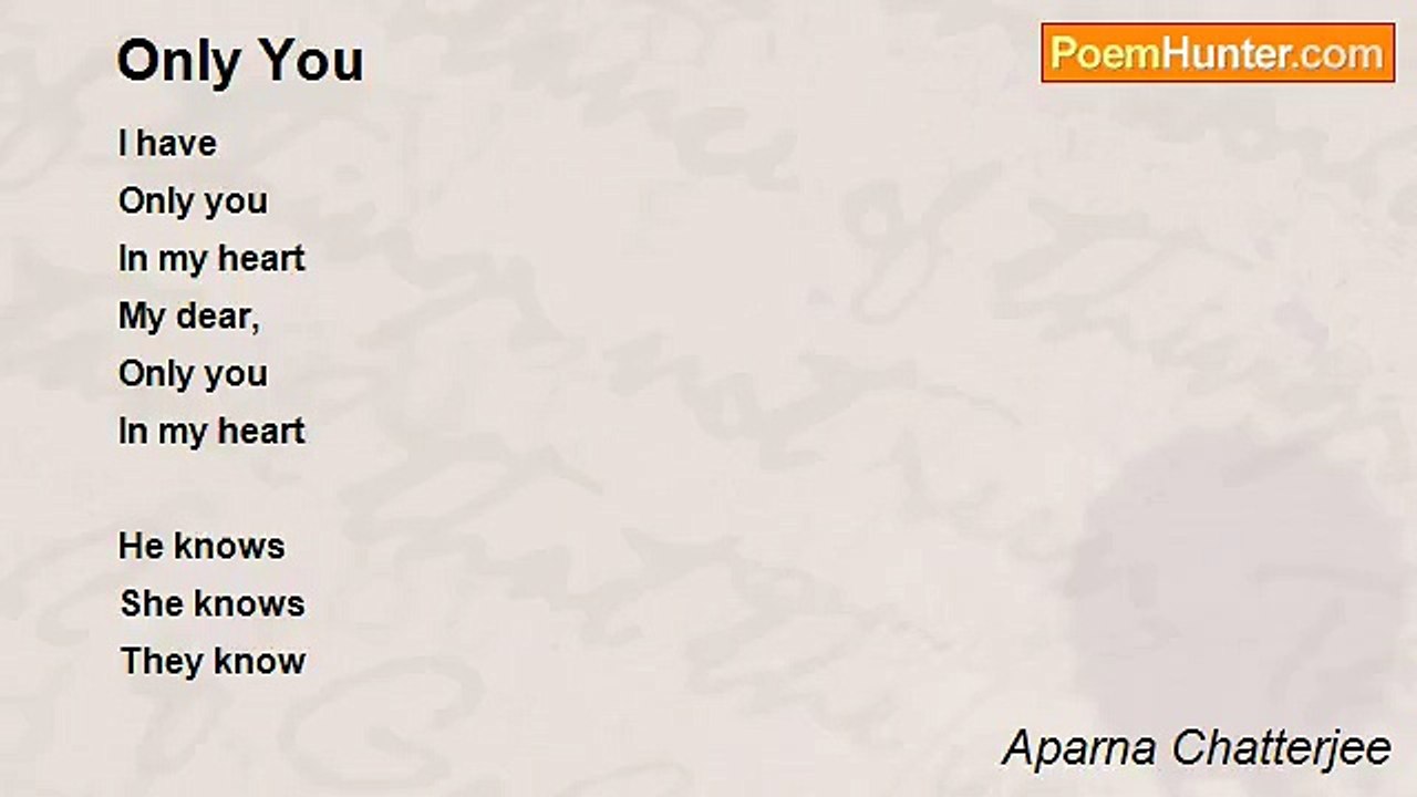 Aparna Chatterjee - Only You