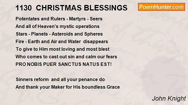 John Knight - 1130 CHRISTMAS BLESSINGS