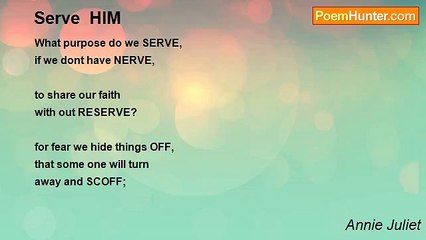 Annie Juliet - Serve  HIM