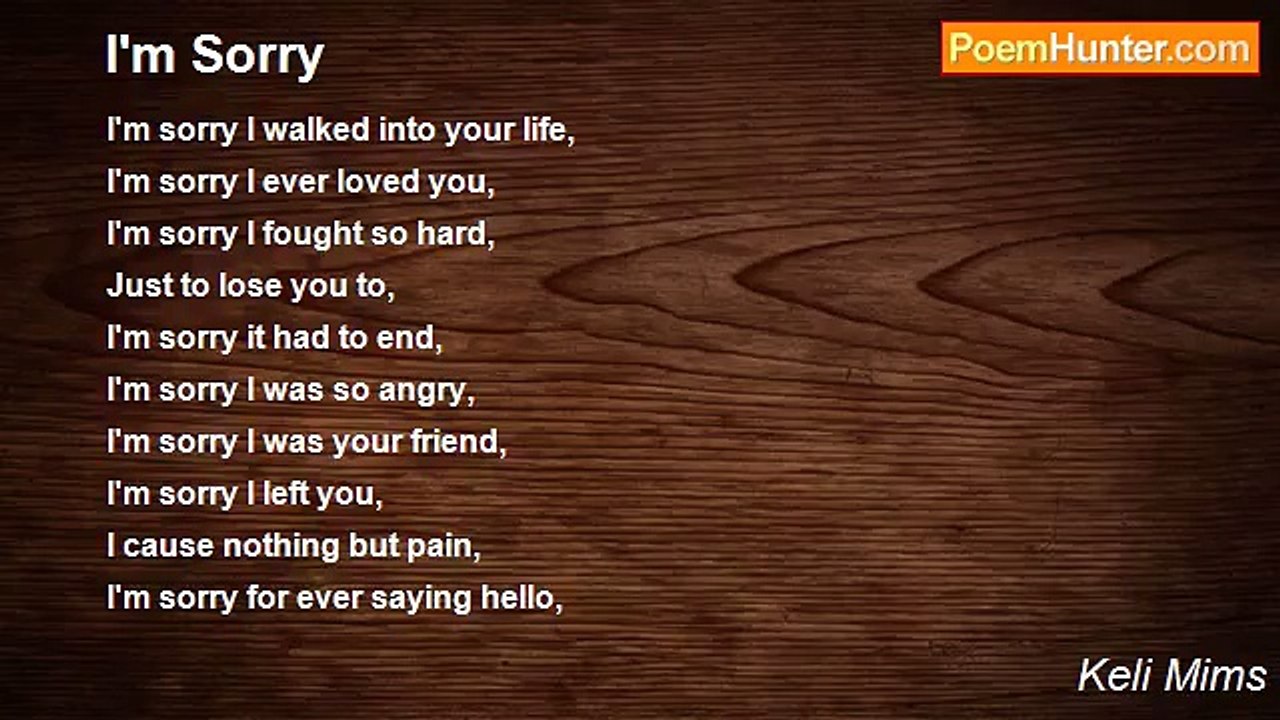 Keli Mims - I'm Sorry