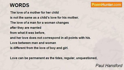 Paul Hansford - WORDS