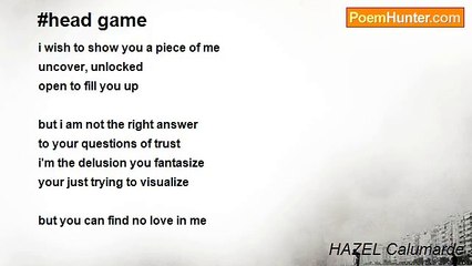 HAZEL Calumarde - #head game