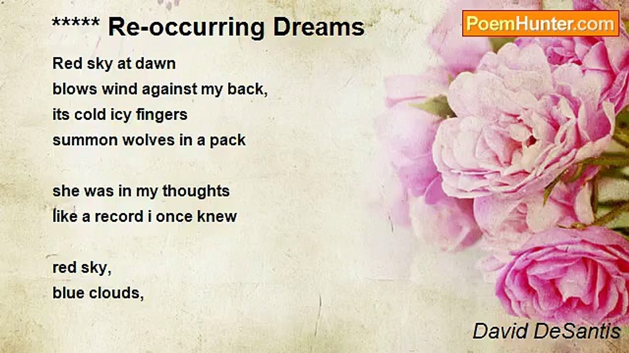David DeSantis - ***** Re-occurring Dreams