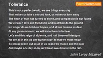 John Leroy Maxwell - Tolerance