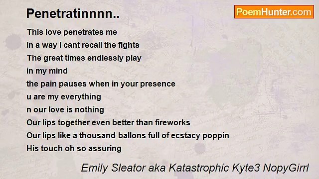Emily Sleator aka Katastrophic Kyte3 NopyGirrl - Penetratinnnn..