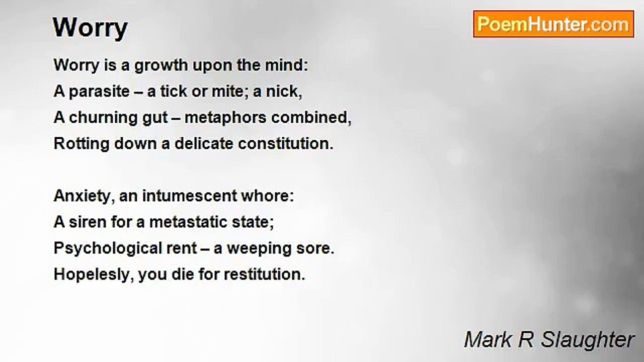 Mark R Slaughter - Worry