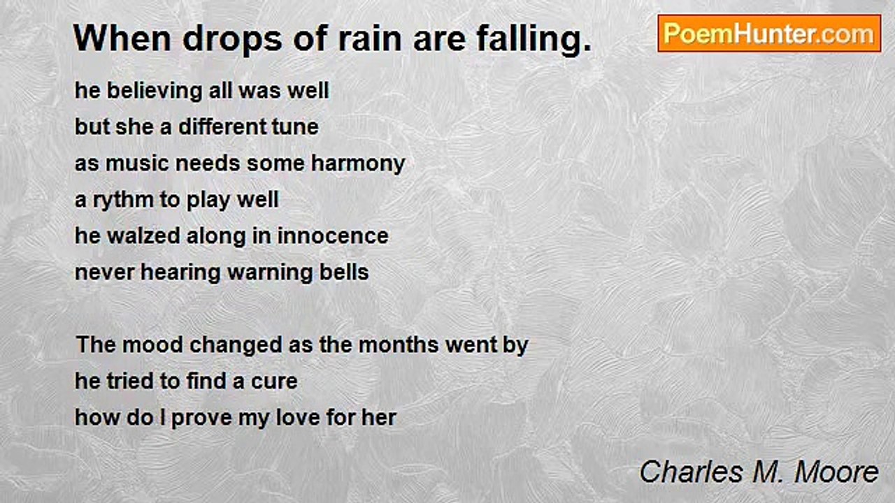 Charles M. Moore - When drops of rain are falling.