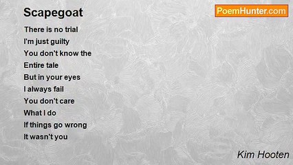 Kim Hooten - Scapegoat
