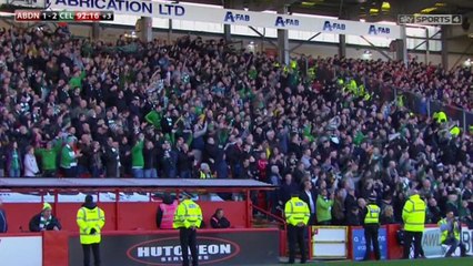 Celtic v Aberdeen post-match Celebrations