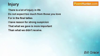 Bill Grace - Injury