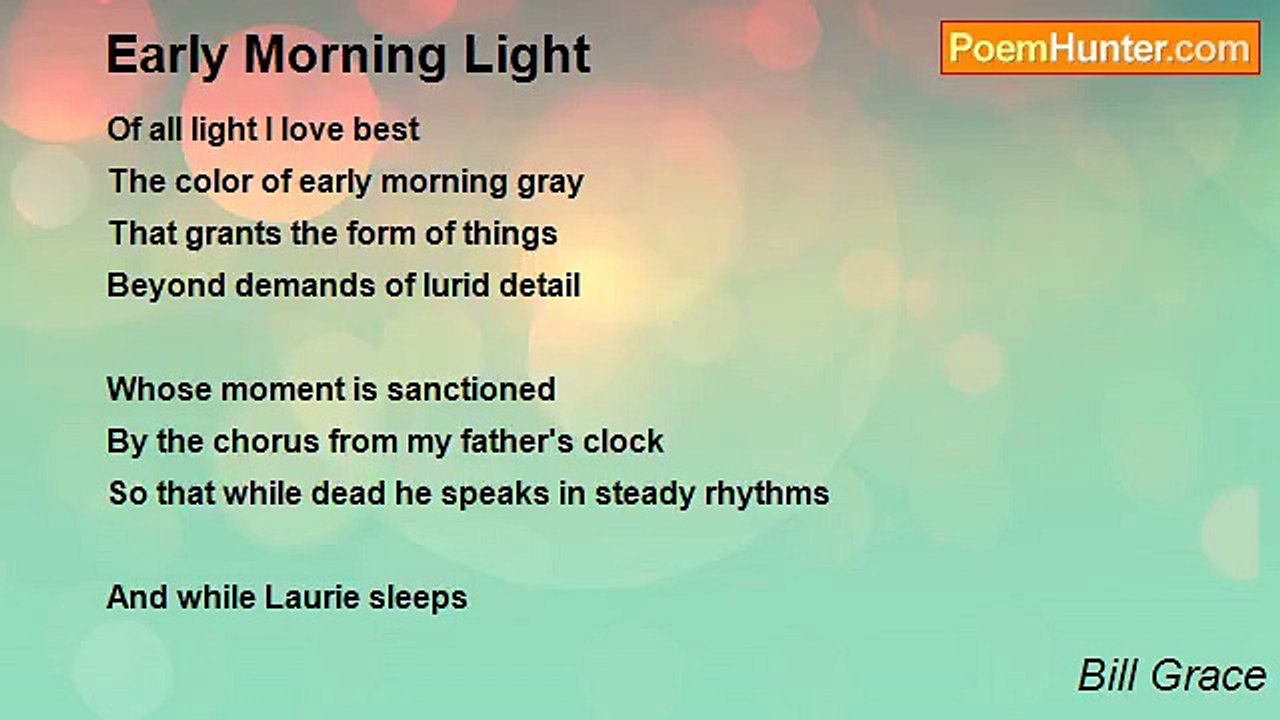 Bill Grace - Early Morning Light