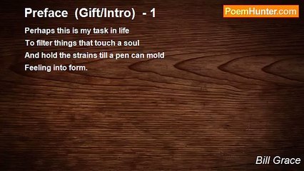 Bill Grace - Preface  (Gift/Intro)  - 1