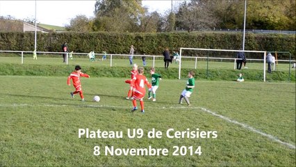 Plateau U9 à Cerisiers le 8 novembre 2014