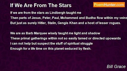 Bill Grace - If We Are From The Stars