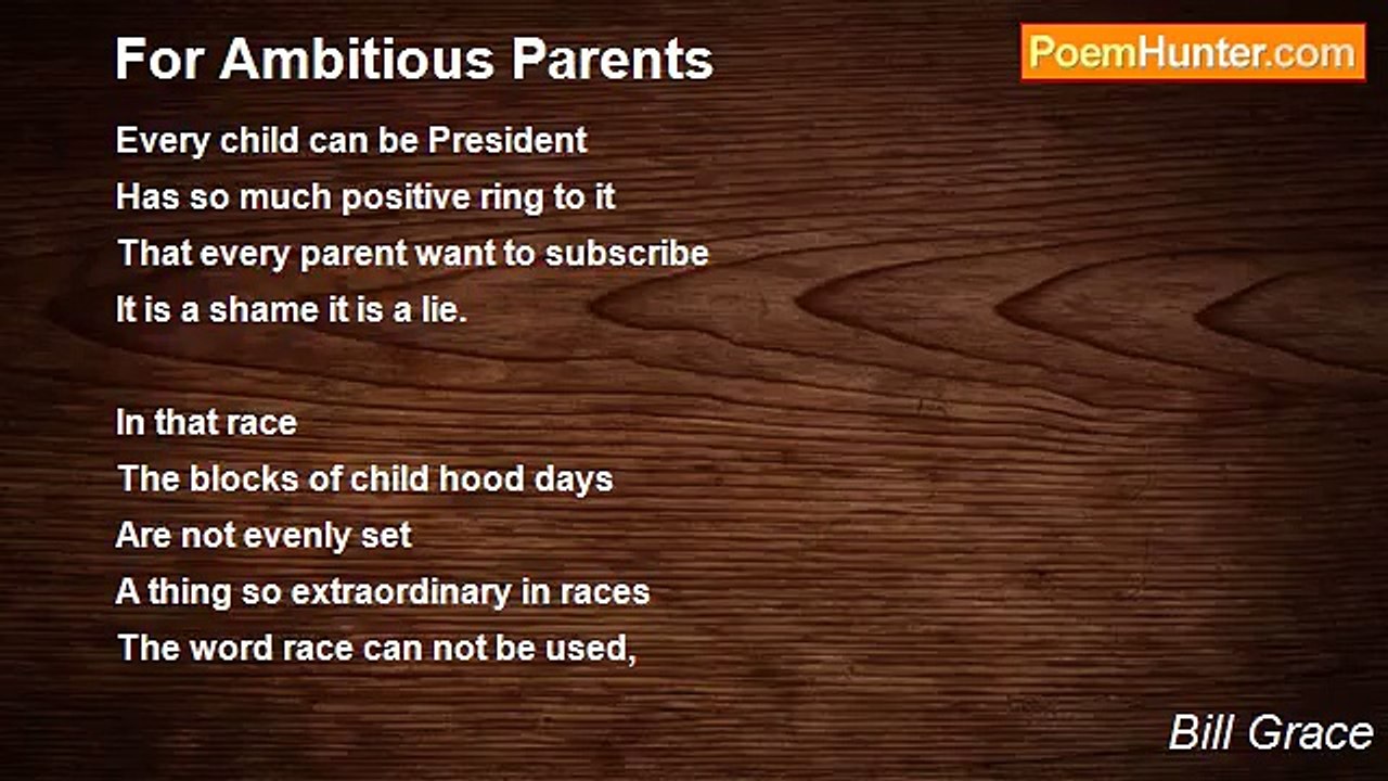 Bill Grace - For Ambitious Parents