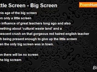 Bill Grace - Little Screen - Big Screen