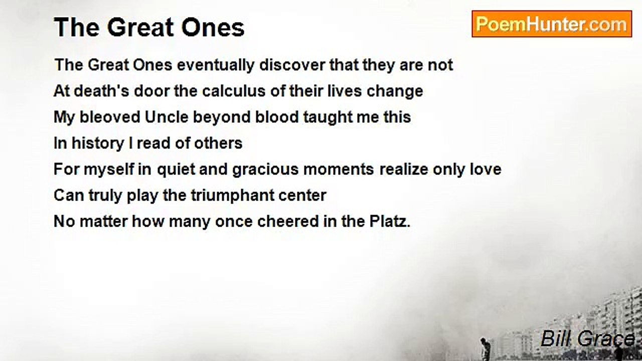 Bill Grace - The Great Ones