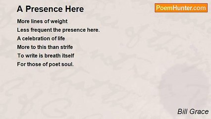 Bill Grace - A Presence Here