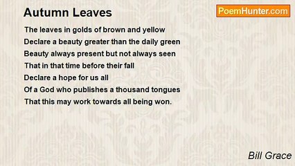 Bill Grace - Autumn Leaves