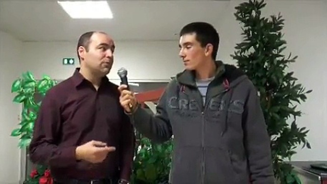 Iterview d'un conseiller principal d’éducation lors des rencontres de délégués 2014 d'Auvergne à Super Besse