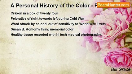 Bill Grace - A Personal History of the Color - Pink