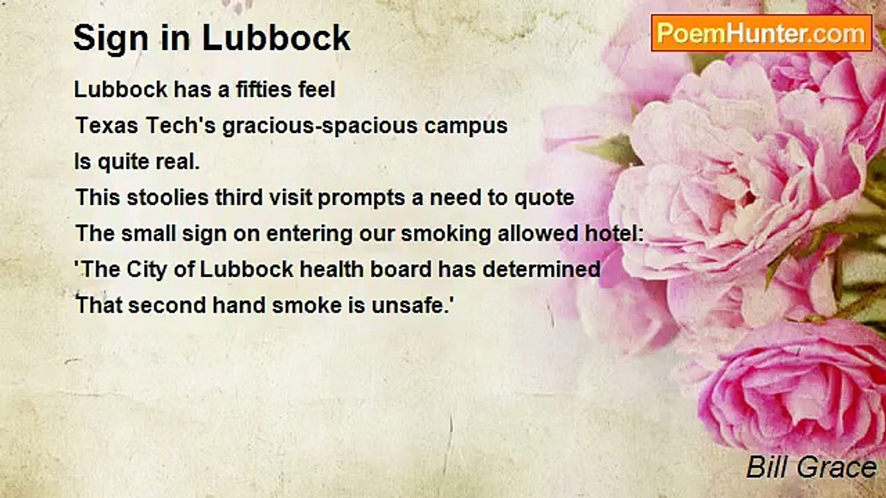 Bill Grace - Sign in Lubbock
