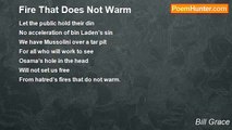 Bill Grace - Fire That Does Not Warm