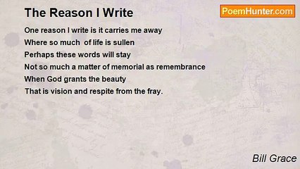 Bill Grace - The Reason I Write