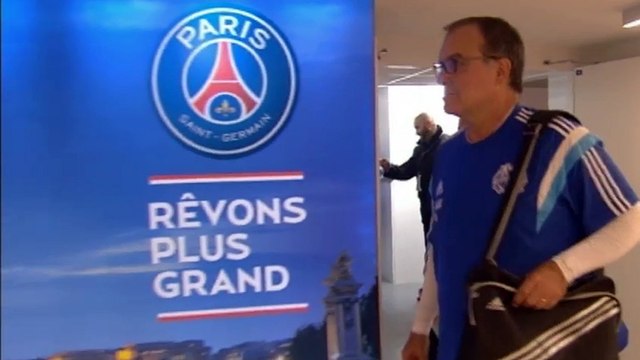 L'arrivée des Olympiens au Parc des Princes