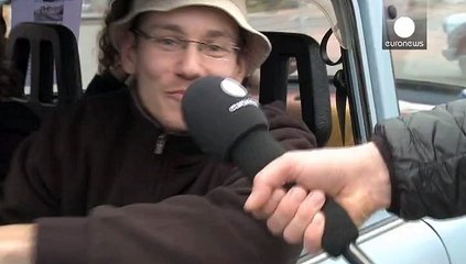 سالگرد سقوط دیوار برلین؛ عبور کاروان خودروهای ترابانت