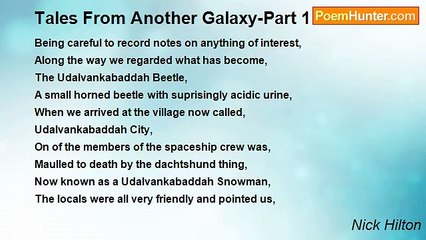 Nick Hilton - Tales From Another Galaxy-Part 1