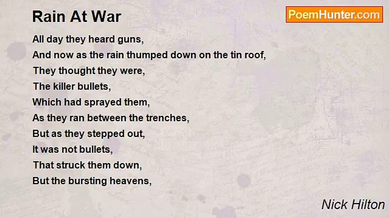 Nick Hilton - Rain At War