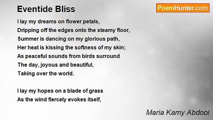 Maria Kamy Abdool - Eventide Bliss