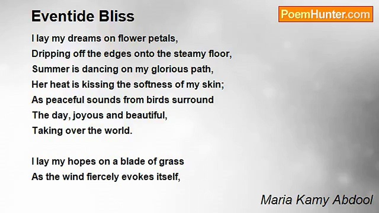 Maria Kamy Abdool - Eventide Bliss