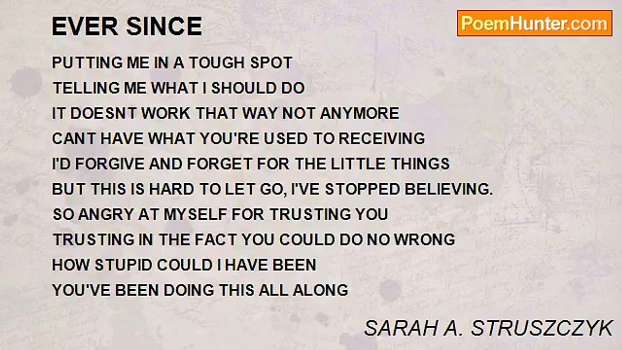SARAH A. STRUSZCZYK - EVER SINCE