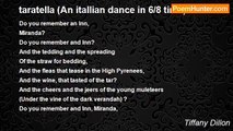 Tiffany Dillon - taratella (An itallian dance in 6/8 time)