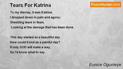Eunice Ogunleye - Tears For Katrina