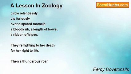 Percy Dovetonsils - A Lesson In Zoology