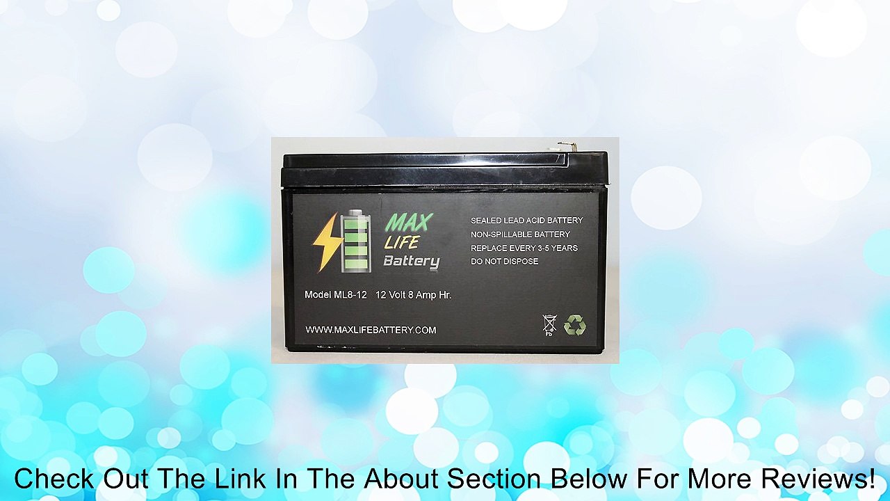 12V 8Ah APC Back-UPS CS 500, BK500, BK500BLK UPS Battery Review