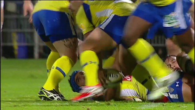 TOP14 - Clermont-Stade Français: Essai Noa Nakaitaci (CLE) - J11 - Saison 2014/2015