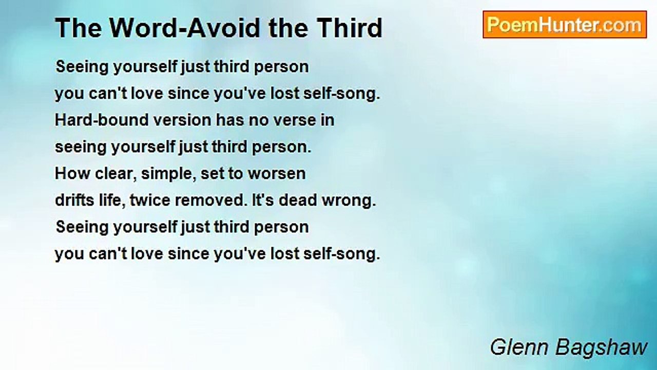 Glenn Bagshaw - The Word-Avoid the Third